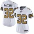 Women's Nike New Orleans Saints #32 Kenny Vaccaro Limited White Rush NFL Jersey