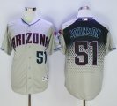 Arizona Diamondbacks #51 Randy Johnson Gray Capri New Cool Base Stitched Baseball Jersey
