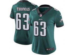 Women Nike Philadelphia Eagles #63 Dallas Thomas Midnight Green Team Color Vapor Untouchable Limited Player NFL Jersey