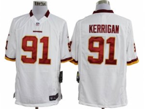 Nike NFL washington redskins #91 Kerrigan white Game Jerseys