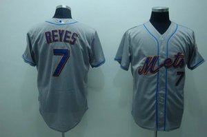 mlb new york mets #7 jose reyes grey(cool base)