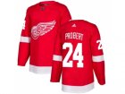 Men Adidas Detroit Red Wings #24 Bob Probert Red Home Authentic Stitched NHL Jersey