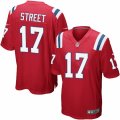 Mens Nike New England Patriots #17 Devin Street Game Red Alternate NFL Jersey