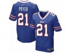 Mens Nike Buffalo Bills #21 Jordan Poyer Elite Royal Blue Team Color NFL Jersey