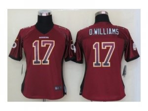 nike women nfl jerseys washington redskins #17 d.williams burgundy red[Elite drift fashion]