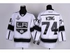 nhl los angeles kings #74 king white-black[2012 stanley cup champions]