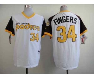 mlb jerseys san diego padres #34 fingers white[1978 m&n]