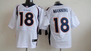 Nike Denver Broncos #18 Peyton Manning white Jerseys(2013 Elite)