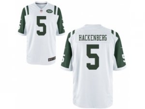 Men\'s Nike New York Jets #5 Christian Hackenberg Game White NFL Jersey