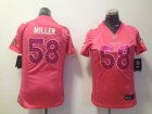 Nike Women Denver Broncos #58 Von Miller pink jerseys