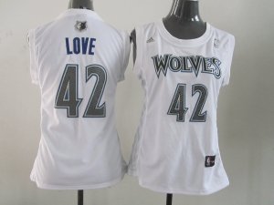 women nba minnesota timberwolves #42 love white