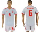 Spain 6 A. INIESTA Away 2018 FIFA World Cup Soccer Jersey