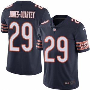 Mens Nike Chicago Bears #29 Harold Jones-Quartey Limited Navy Blue Rush NFL Jersey