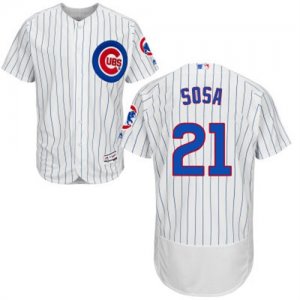 2016 Men Chicago Cubs #21 Sammy Sosa Majestic White Flexbase Authentic Collection Player Jersey