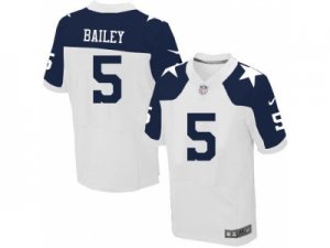 Nike Dallas Cowboys #5 Dan Bailey White Thanksgiving Jerseys(Elite)