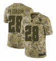 Mens Nike Minnesota Vikings #28 Adrian Peterson Limited Camo 2018 Salute to Service NFL Jersey