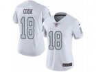 Women Nike Oakland Raiders #18 Connor Cook Limited White Rush NFL Jersey
