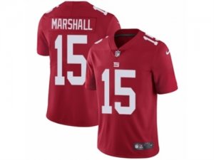 Mens Nike New York Giants #15 Brandon Marshall Vapor Untouchable Limited Red Alternate NFL Jersey