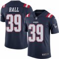 Mens Nike New England Patriots #39 Montee Ball Limited Navy Blue Rush NFL Jersey