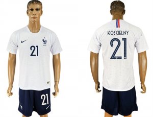 France 23 KOSCIELNY Away 2018 FIFA World Cup Soccer Jersey