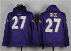 Nike Baltimore Ravens #27 Ray Rice purple jerseys(Pullover Hoodie)