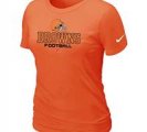 Women Cleveland Browns Orange T-Shirt