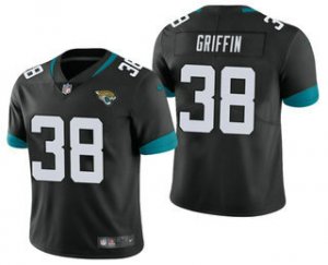 Mens Jacksonville Jaguars #38 Shaquill Griffin Black 2021 Vapor