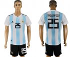 Argentina 25 TAGLIAFICO Home 2018 FIFA World Cup Soccer Jersey