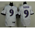 Nike jerseys baltimore ravens #9 tucker white[new Elite]