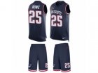 Nike New England Patriots #25 Eric Rowe Limited Navy Blue Tank Top Suit NFL Jersey