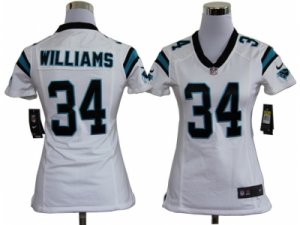 Nike Women Carolina Panthers #34 DeAngelo Williams white