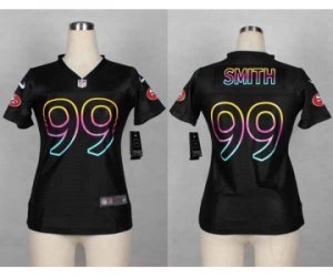 Nike women jerseys san francisco 49ers #99 smith black[nike fashion]