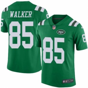 Mens Nike New York Jets #85 Wesley Walker Limited Green Rush NFL Jersey