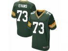 Mens Nike Green Bay Packers #73 Jahri Evans Elite Green Team Color NFL Jersey