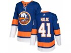 Men Adidas New York Islanders #41 Jaroslav Halak Royal Blue Home Authentic Stitched NHL Jersey