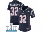 Women Nike New England Patriots #32 Devin McCourty Navy Blue Team Color Vapor Untouchable Limited Player Super Bowl LII NFL Jersey