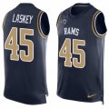 Mens Nike Los Angeles Rams #45 Zach Laskey Limited Navy Blue Player Name & Number Tank Top NFL Jersey