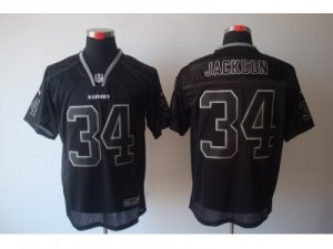 Nike NFL oakland raiders #34 Bo jackson Lights Out Black jerseys Elite