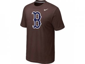 MLB Boston Red Sox Heathered Nike Brown Blended T-Shirt