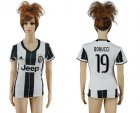 Womens Juventus #19 Bonucci Home Soccer Club Jersey