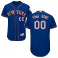 2016 Men New York Mets Majestic Royal Flexbase Authentic Collection Custom Jersey