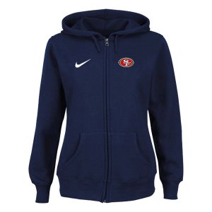 Women NEW San Francisco 49ers Ladies Tailgater Full Zip Hoodie Blue