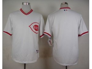 MLB Cincinnati Reds Blank White 1990 Turn Back The Clock Stitched Baseball jerseys