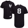 2016 Men's New York Yankees #8 Yogi Berra Majestic Navy Flexbase Authentic Collection Player Jersey