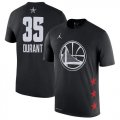 Warriors #35 Kevin Durant Black 2019 NBA All-Star Game Men's T-Shirt