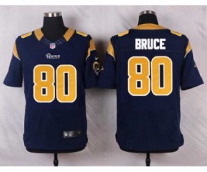 Nike NFL st. louis rams #80 bruce blue jerseys[Elite]