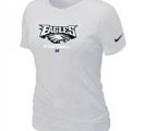 Women Philadelphia Eagles White T-Shirt