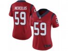 Women Nike Houston Texans #59 Whitney Mercilus Vapor Untouchable Limited Red Alternate NFL Jersey