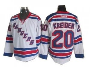 nhl New York Rangers #20 Chris Kreider white Jersey