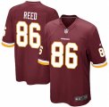 Men's Nike Washington Redskins #86 Jordan Reed Game Burgundy Red Team Color NFL Jersey